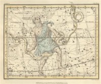 Картина автора Джеймисон Александр под названием Celestial Atlas  				 - Уранография - Орфей, Змея