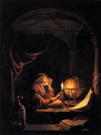 Картина автора Доу Герард под названием Scholar with Globe