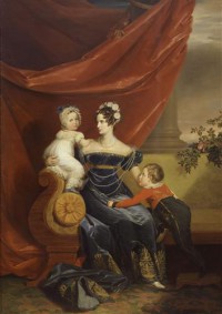 Картина автора Доу Джордж под названием Портрет великой княгини Александры Фёдоровны с детьми