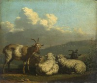 Картина автора Дюжарден Карел под названием Sheep and Goats