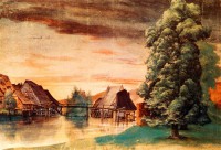Картина автора Дюрер Альбрехт под названием The Cooper Mill on the Pegnitz