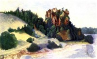 Картина автора Дюрер Альбрехт под названием Castle Segonzano in Cembra-Tal