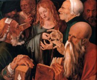 Картина автора Дюрер Альбрехт под названием Christ among the Doctors