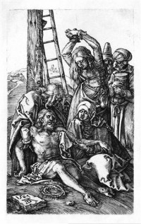 Картина автора Дюрер Альбрехт под названием The engraved Passion series- Lamentation over Christ