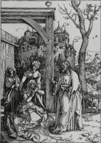 Картина автора Дюрер Альбрехт под названием Jésus prenant congé de sa mèrei