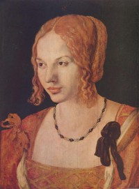 Картина автора Дюрер Альбрехт под названием Porträt einer Venezianerin  				 - Портрет венецианки