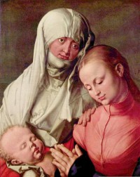 Картина автора Дюрер Альбрехт под названием Jungfrau und Kind mit der Hl. Anna