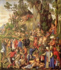 Картина автора Дюрер Альбрехт под названием Marter der zehntausend Christen