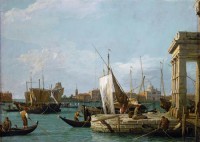 Картина автора Каналетто Антонио под названием Dogana in Venice  				 - Догана в Венеции