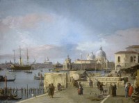 Картина автора Каналетто Антонио под названием Вход на Гранд-канал с Моло, Венеция