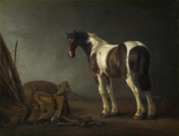 Картина автора Калрает Абрахам под названием A Horse with a Saddle Beside it