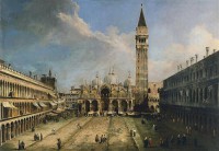 Картина автора Каналетто Антонио под названием The Piazza San Marco in Venice