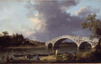Картина автора Каналетто Антонио под названием Old Walton Bridge