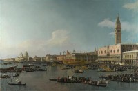 Картина автора Каналетто Антонио под названием The Basin of San Marco on Ascension Day
