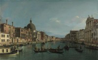 Картина автора Каналетто Антонио под названием The Grand Canal with S. Simeone Piccolo