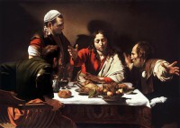 Картина автора Караваджо Микеланджело под названием Supper at Emmaus