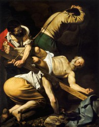 Картина автора Караваджо Микеланджело под названием Crucifixion of Saint Peter