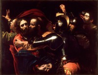 Картина автора Караваджо Микеланджело под названием Взятие Христа