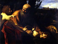 Картина автора Караваджо Микеланджело под названием Sacrifice of Isaak