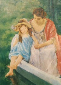 Картина автора Кассат Мэри под названием Mother an Child in a Boat (Mère et enfant dans une Barque) Huile sur Toile