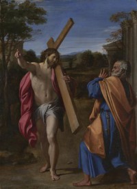 Картина автора Караччи Аннибале под названием Christ appearing to Saint Peter on the Appian Way