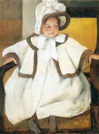Картина автора Кассат Мэри под названием Ellen Mary Cassatt in a White Coat (Ellen Mary Cassatt en manteau Blanc) huile sur toile