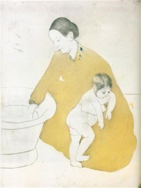 Картина автора Кассат Мэри под названием The Bath (Le Bain) pointe sèche
