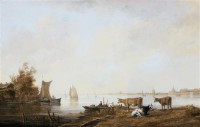 Картина автора Кейп Алберт под названием View of the Maas near Dordrecht