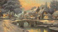 Картина автора Кинкейд Томас под названием winter  				 - Зима