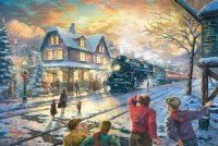 Картина автора Кинкейд Томас под названием All Aboard for Christmas