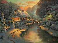 Картина автора Кинкейд Томас под названием Christmas Evening  				 - Вечер рождества