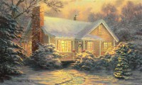 Картина автора Кинкейд Томас под названием Christmas Cottage