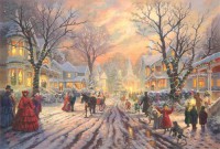 Картина автора Кинкейд Томас под названием A Victorian Christmas Carol
