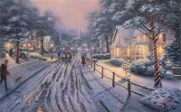Картина автора Кинкейд Томас под названием Hometown Christmas Memories