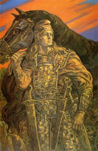 Картина автора Клименко Андрей под названием Опаясанный мечами