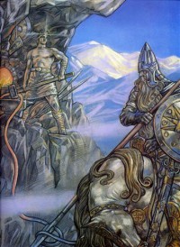 Картина автора Клименко Андрей под названием Святогор и кузнец Судьбы