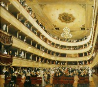 Картина автора Климт Густав под названием Зал старого дворцового театра в Вене
