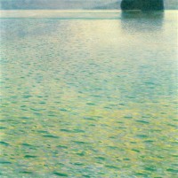 Картина автора Климт Густав под названием Island on the Attersee  				 - Лицльберг на Аттерзее