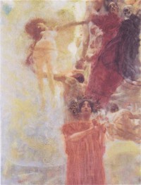 Картина автора Климт Густав под названием Медицина. Асклепий