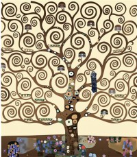 Картина автора Климт Густав под названием The tree of life  				 - Древо жизни