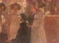 Картина автора Климт Густав под названием Schubert am Klavier