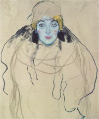 Картина автора Климт Густав под названием Damenbildnis en Face