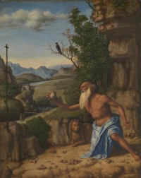 Картина автора Конельяно Джованни Батиста Чима под названием Saint Jerome in a Landscape