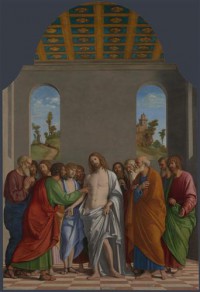 Картина автора Конельяно Джованни Батиста Чима под названием The Incredulity of Saint Thomas