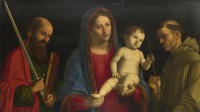 Картина автора Конельяно Джованни Батиста Чима под названием The Virgin and Child with Saint Paul and Saint Francis