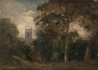 Картина автора Констебл Джон под названием A Church in the Trees