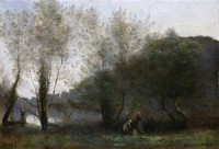 Картина автора Коро Жан Батист Камиль под названием Morning on the estuary