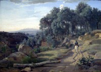 Картина автора Коро Жан Батист Камиль под названием A View near Volterra