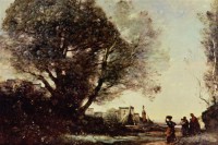 Картина автора Коро Жан Батист Камиль под названием Память для Террачина