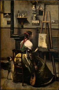 Картина автора Коро Жан Батист Камиль под названием The Artist's Studio